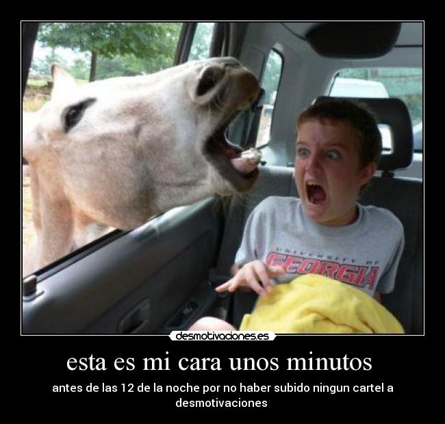 esta es mi cara unos minutos -