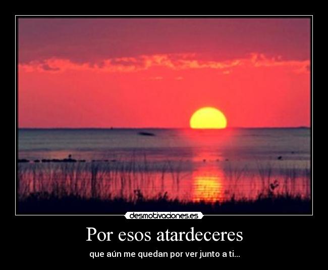 Por esos atardeceres - 