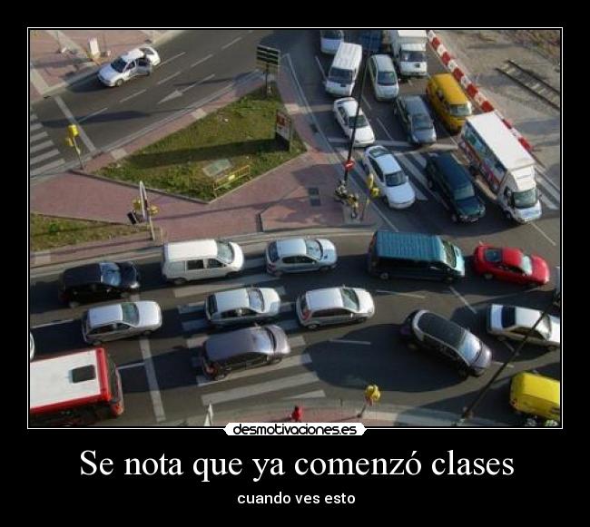 Se nota que ya comenzó clases - cuando ves esto