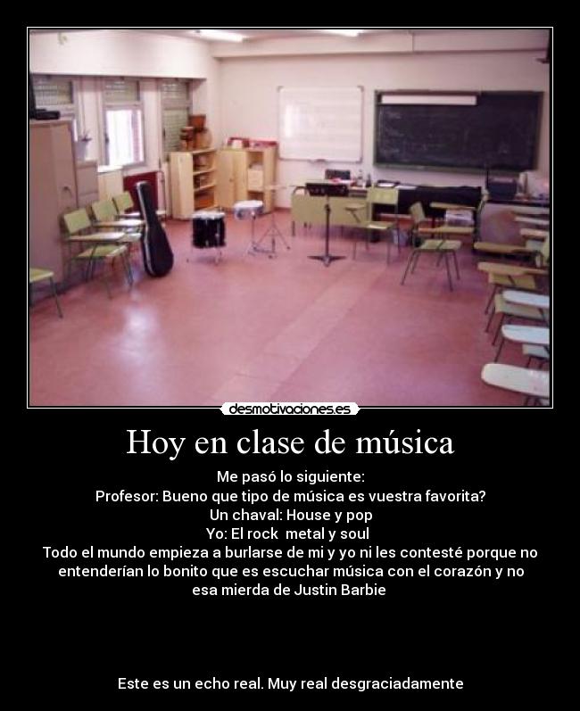 Hoy en clase de música -