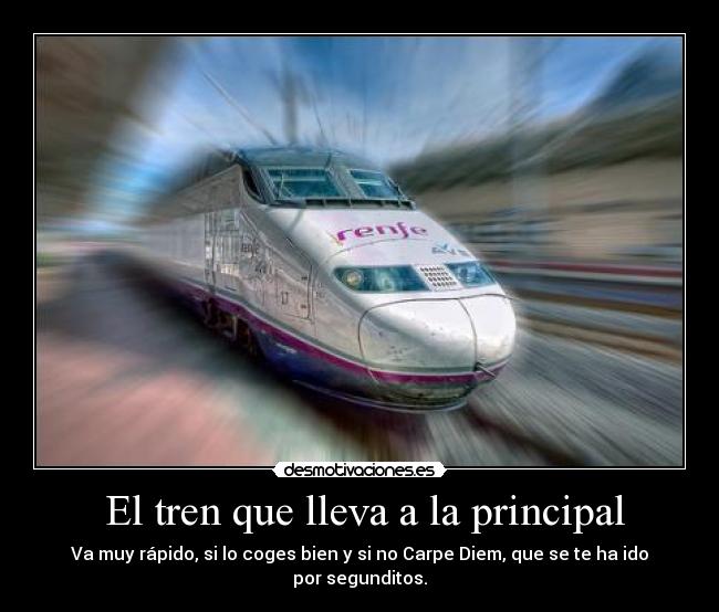 El tren que lleva a la principal -