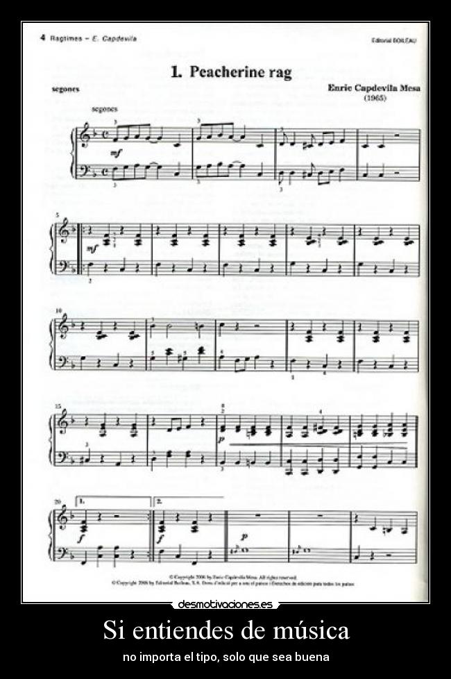 Si entiendes de música -