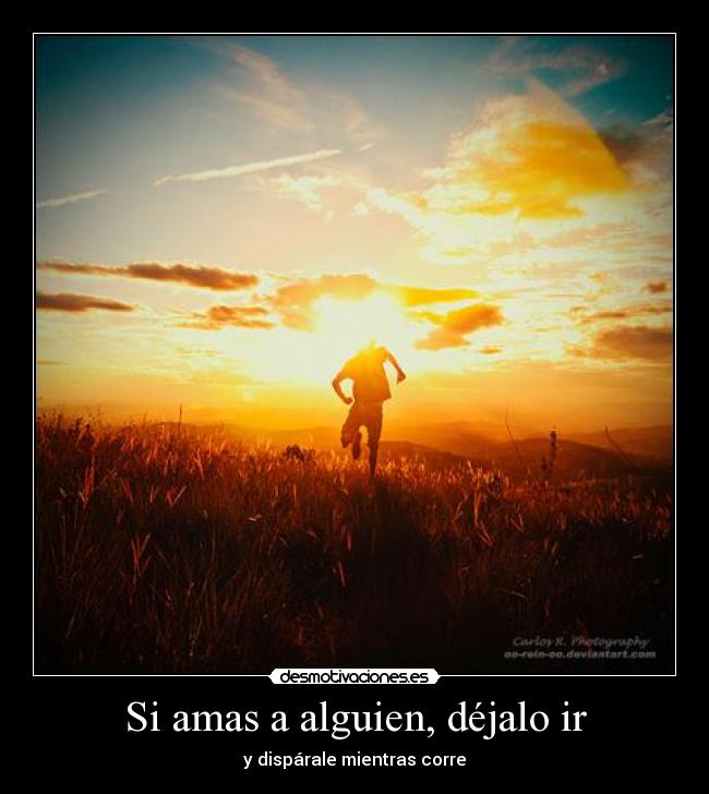 Si amas a alguien, déjalo ir -