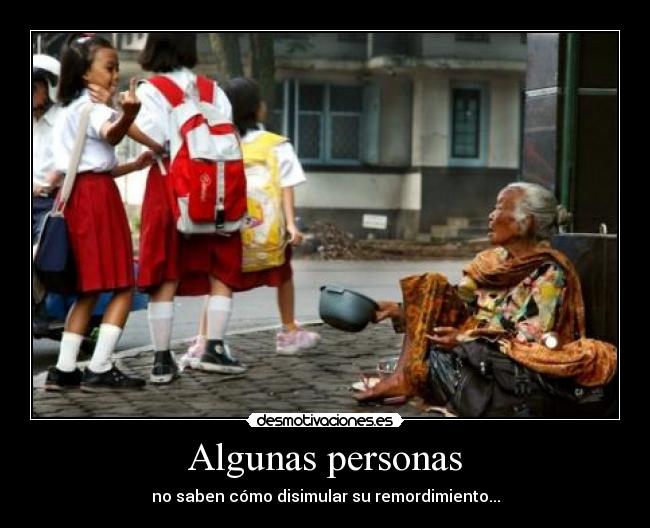 Algunas personas - no saben cómo disimular su remordimiento...