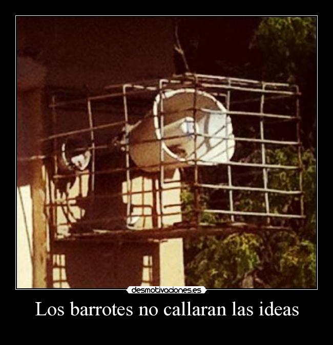 Los barrotes no callaran las ideas -