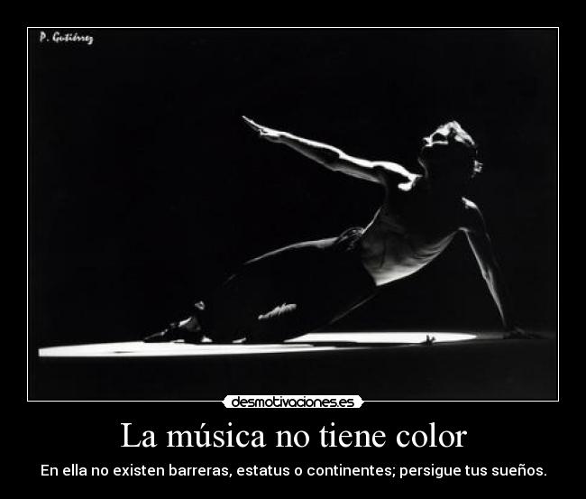 La música no tiene color -