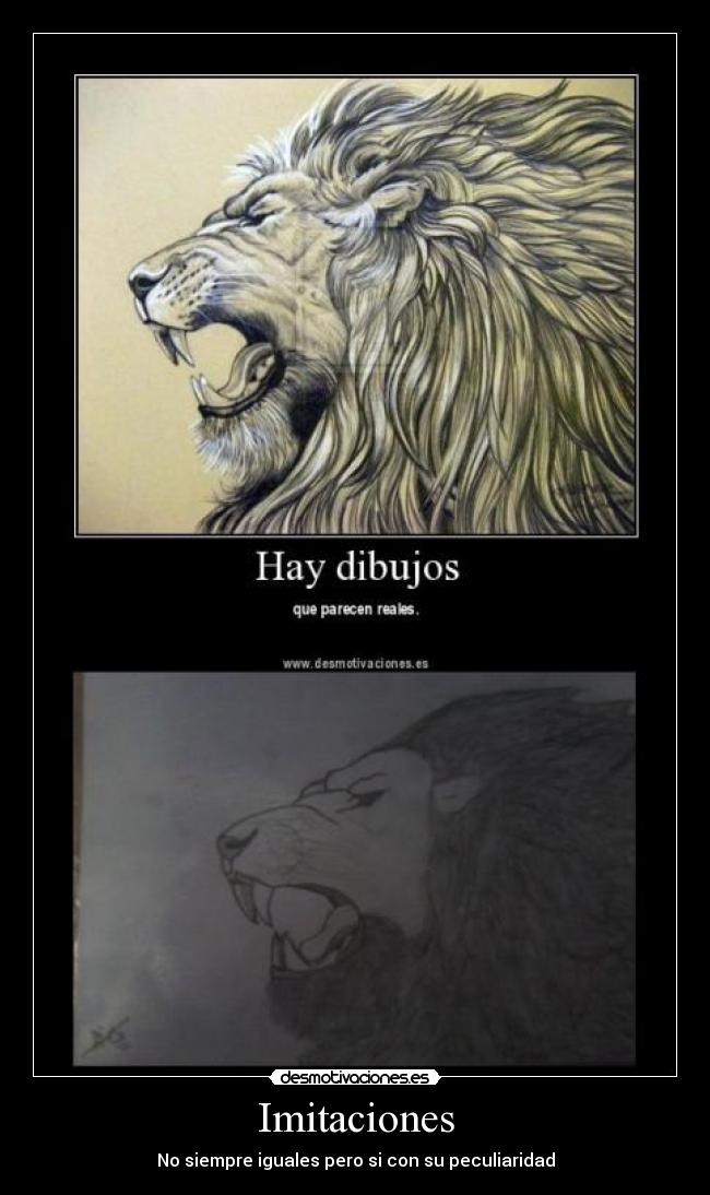 Imitaciones - No siempre iguales pero si con su peculiaridad