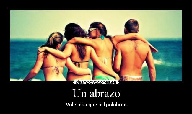 carteles abrazo desmotivaciones