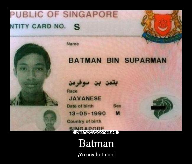 Batman - ¡Yo soy batman!