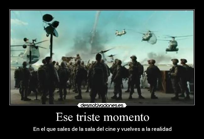 Ese triste momento -