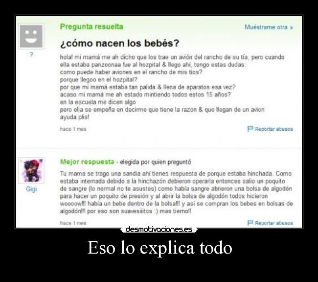 Eso lo explica todo -  