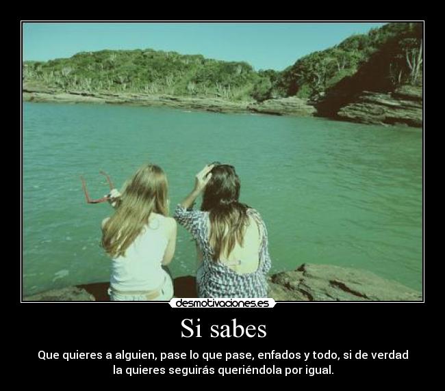 Si sabes -