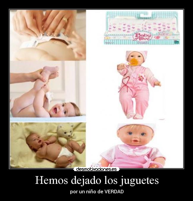 Hemos dejado los juguetes - por un niño de VERDAD