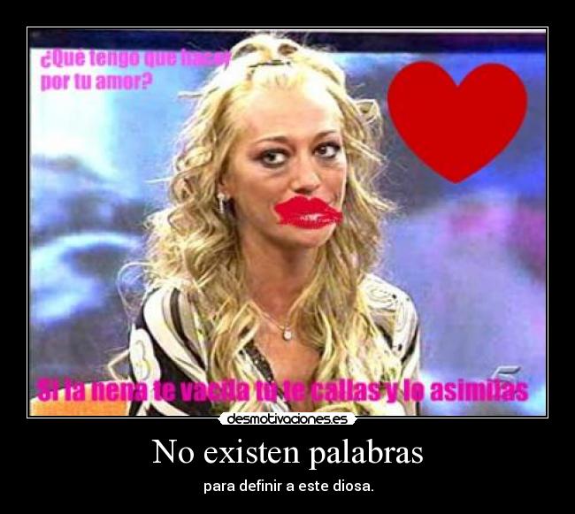 No existen palabras - para definir a este diosa.