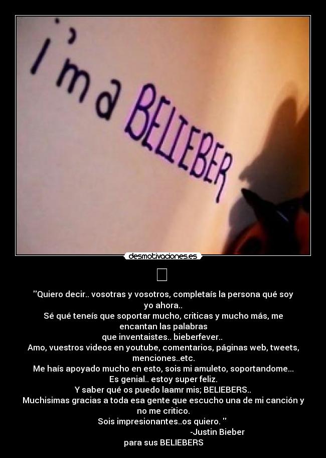 carteles beliebers cartel dedicado celia desmotivaciones