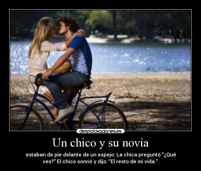Un chico y su novia -