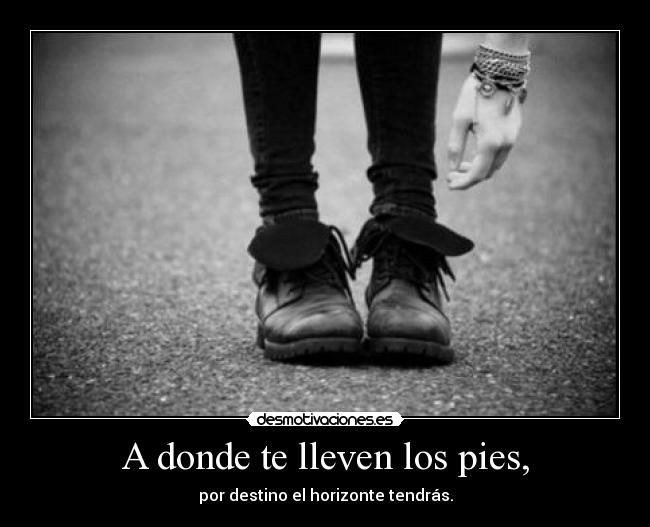 A donde te lleven los pies, - 