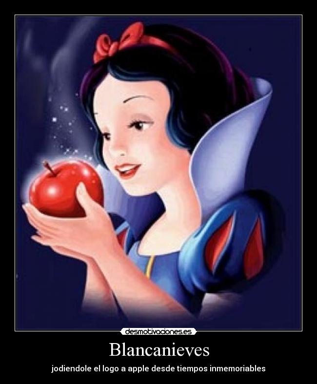 Blancanieves - jodiendole el logo a apple desde tiempos inmemoriables