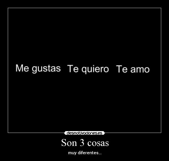 Son 3 cosas - 