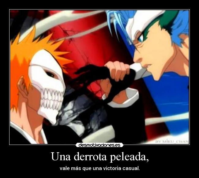 Una derrota peleada, - 