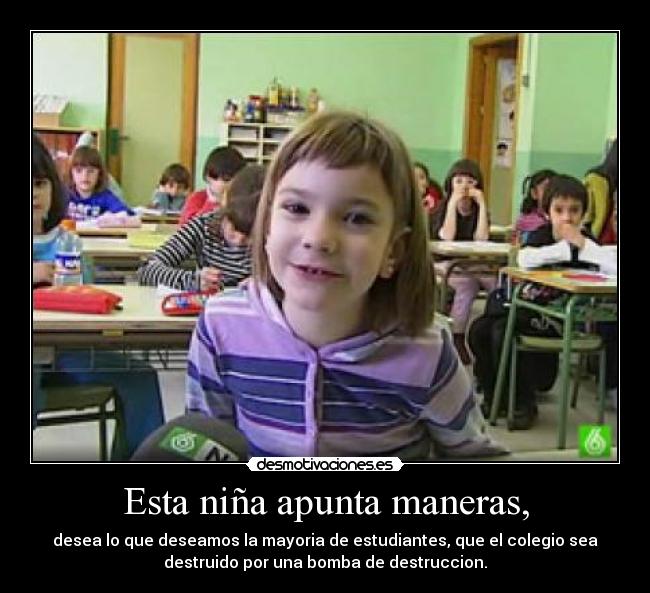 Esta niña apunta maneras, -