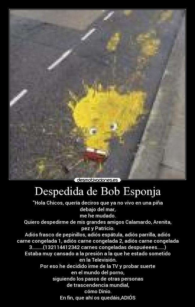 carteles bob esponja porno wwwfotoshumorcom desmotivaciones