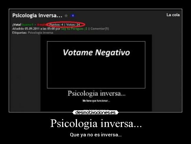 Psicologia inversa... - 