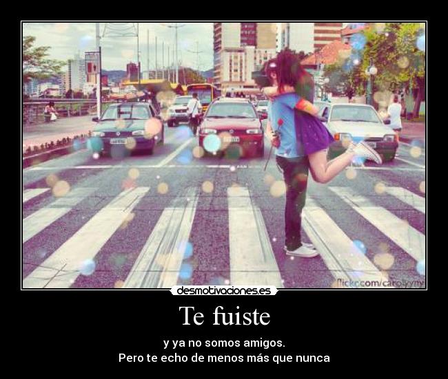 Te fuiste -