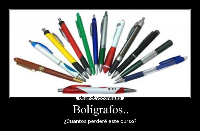 Bolígrafos.. -