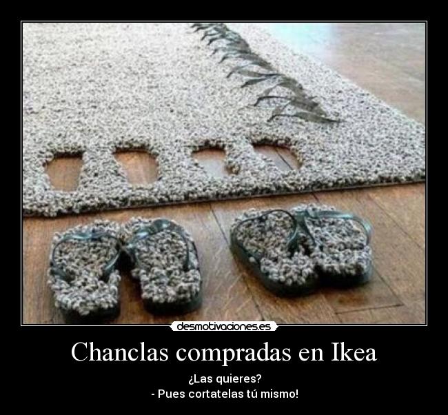 Chanclas compradas en Ikea - 