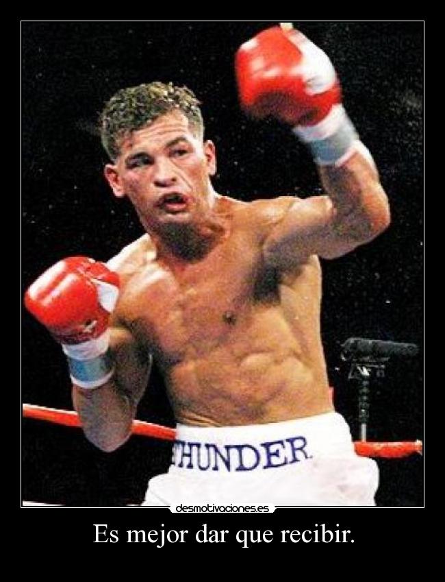 Es mejor dar que recibir. -