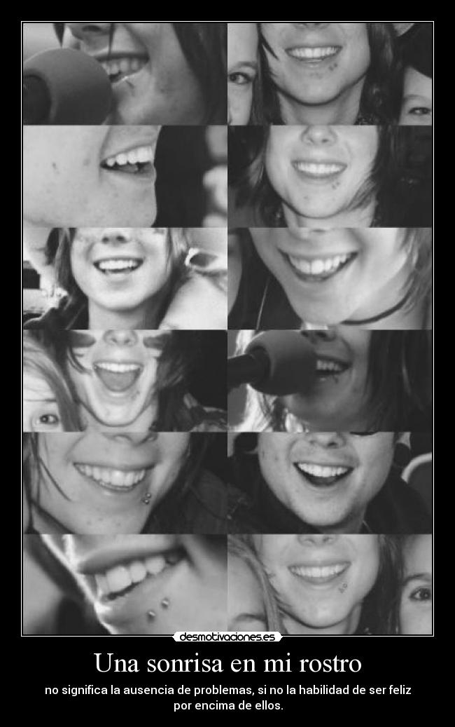 Una sonrisa en mi rostro -