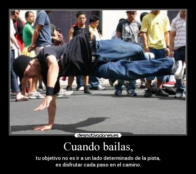 Cuando bailas, -