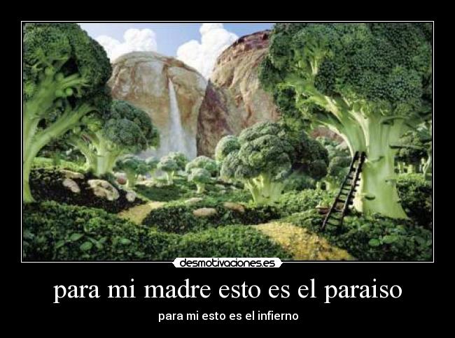 para mi madre esto es el paraiso - para mi esto es el infierno