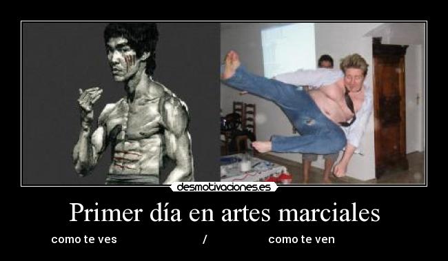 Primer día en artes marciales -