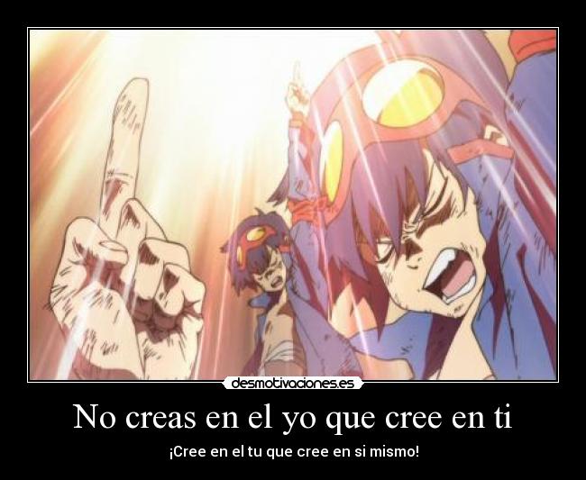 carteles tengen toppa gurren laggan simon kamina citas celebres frases desmotivaciones