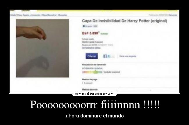 Pooooooooorrr fiiiinnnn !!!!! - ahora dominare el mundo