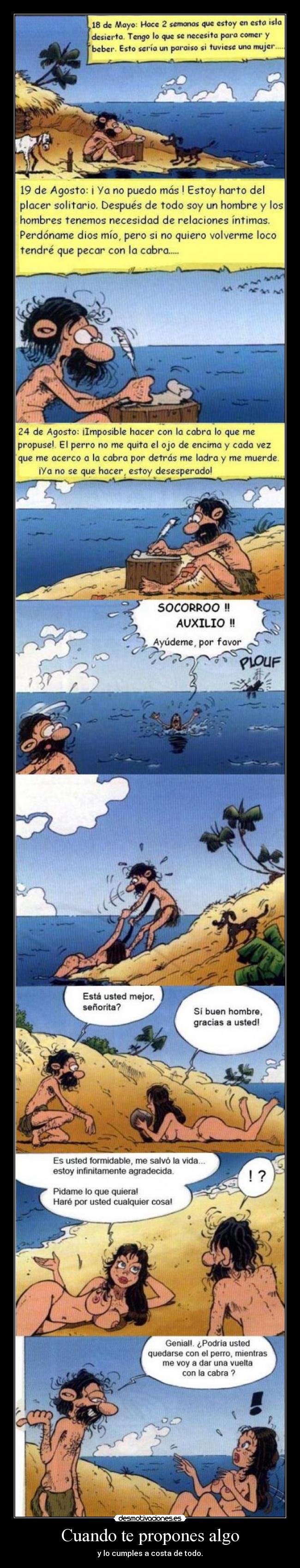 Cuando te propones algo -