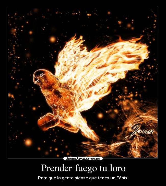 Prender fuego tu loro -