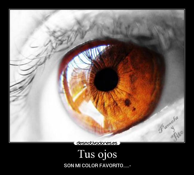 Tus ojos - SON MI COLOR FAVORITO.....-