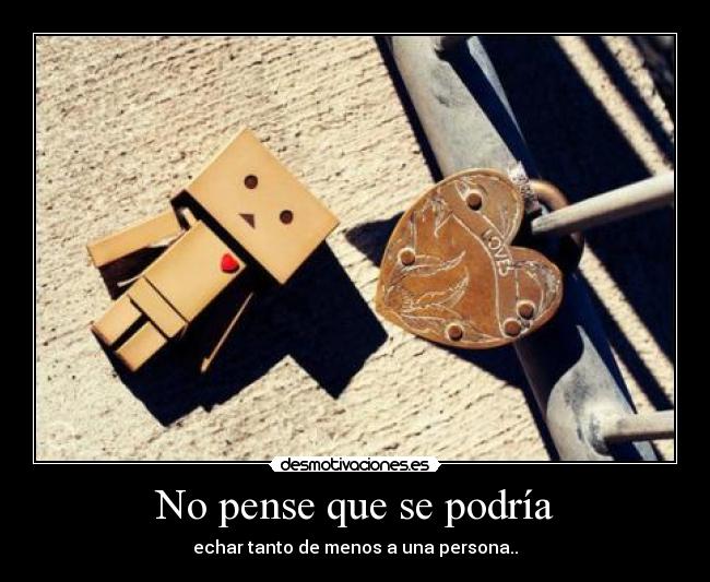 No pense que se podría - 