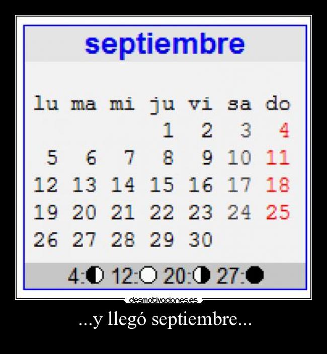 ...y llegó septiembre... -