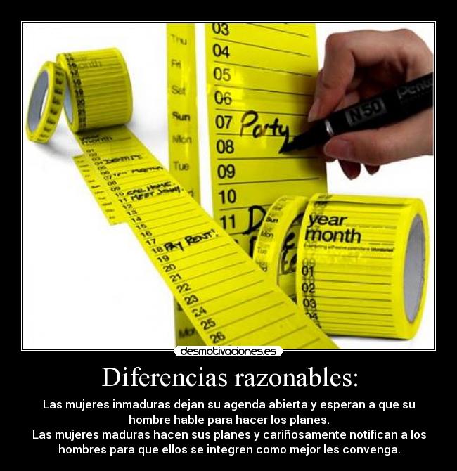 carteles mujeres razonables inteligentes divertidas parecidos diferencias planes agenda divertidos llamar desmotivaciones