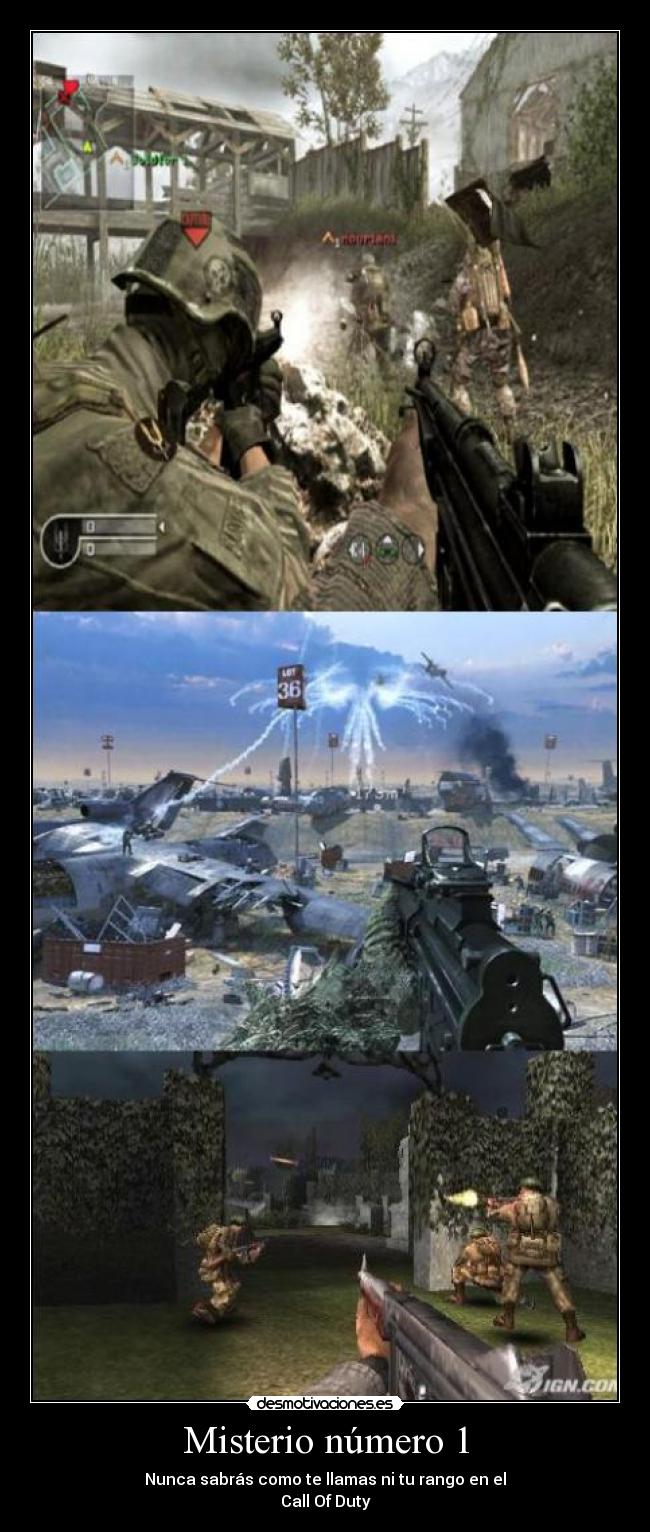 carteles call duty misterio lredbull14 desmotivaciones