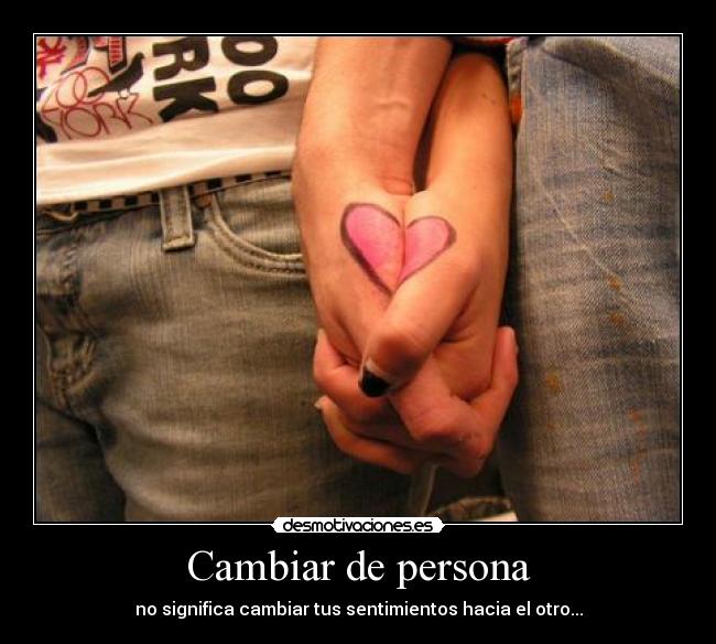 Cambiar de persona -
