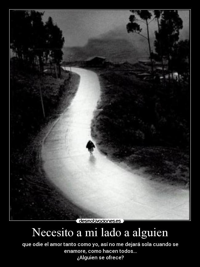 Necesito A Mi Lado A Alguien Desmotivaciones - 650x867 - jpeg Alguien A Mi Lado