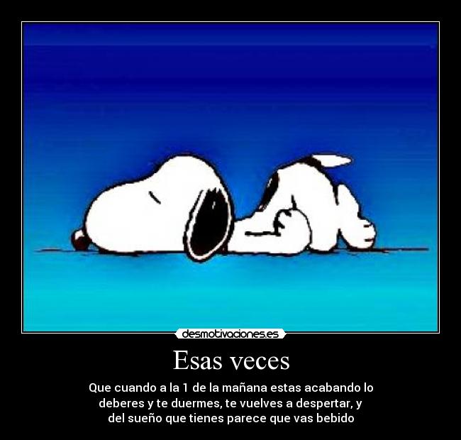 Esas veces -