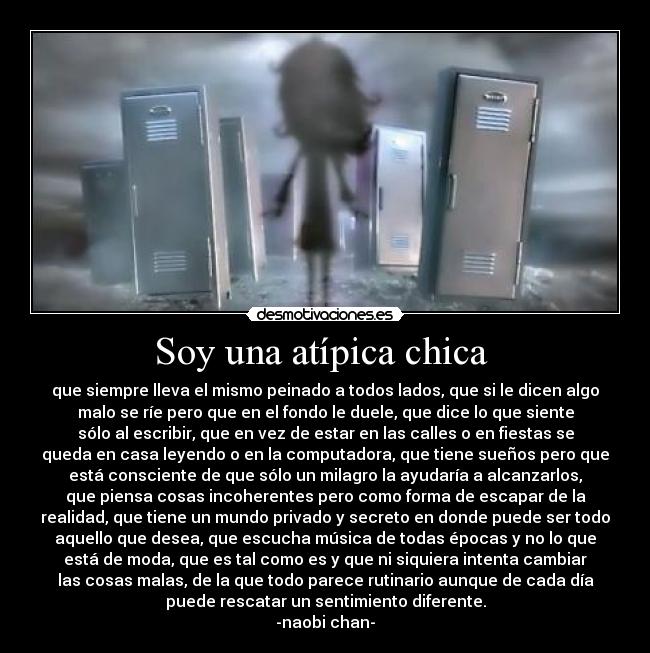 Soy una atípica chica -