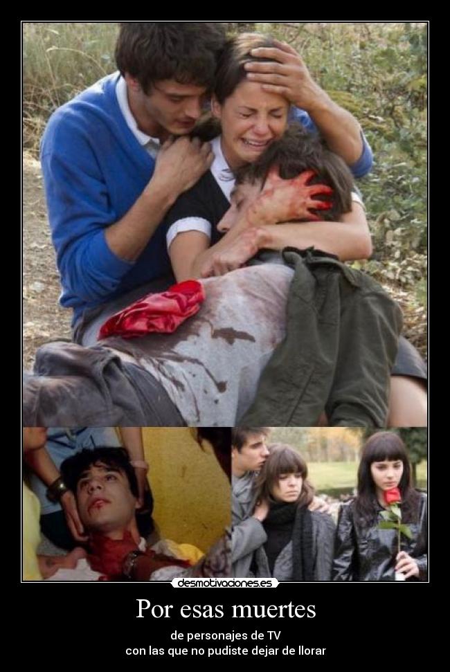 Por esas muertes - de personajes de TV
con las que no pudiste dejar de llorar