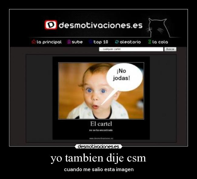yo tambien dije csm - cuando me salio esta imagen
